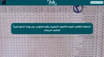 «لحظة انتظار» نتيجة الثانوية الأزهرية برقم الجلوس عبر بوابة الأزهر قريباً لكشف الدرجات